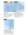 [Flamingo] Cool Summer Mellow Blouse - Blue