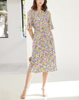 [MORH] Hot Summer Rayon Dress - Lilac Flower