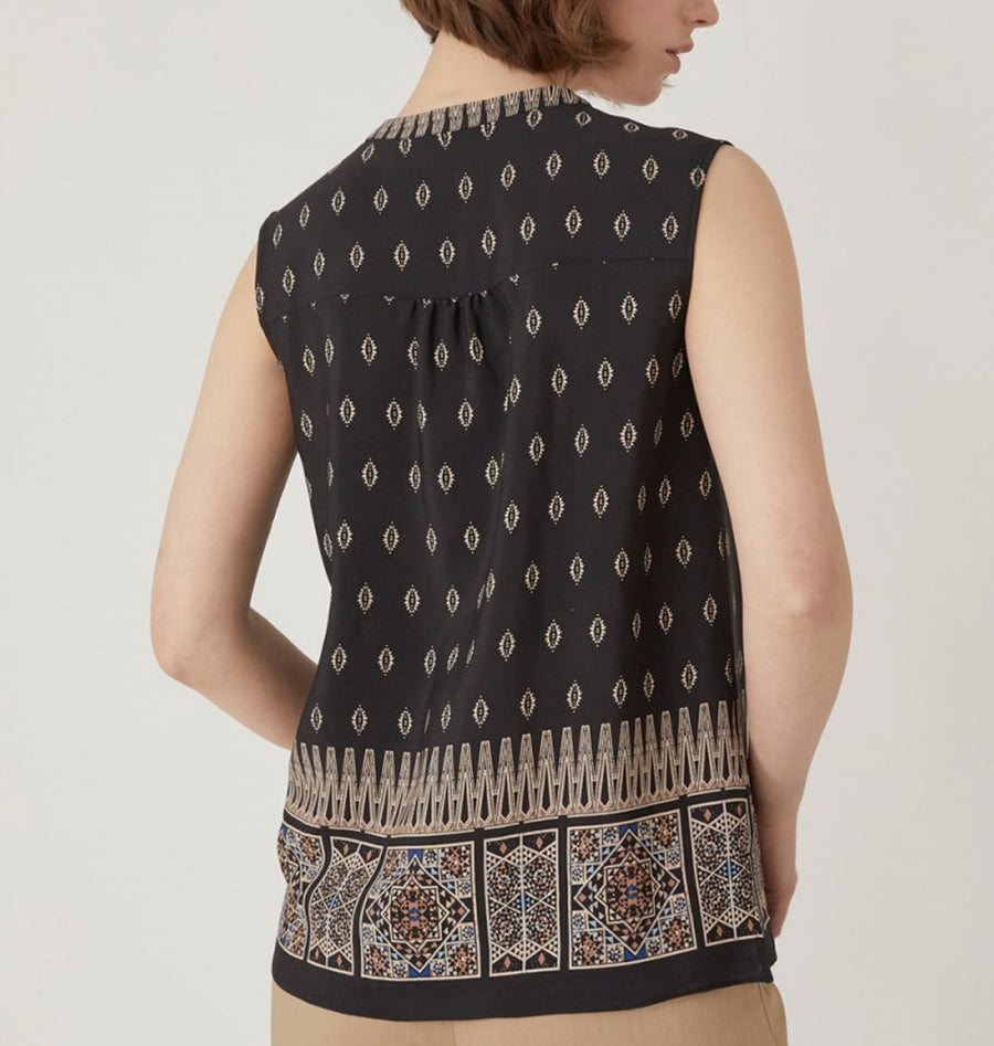 [Korean Designer Brand] Ethnic Sleeveless Blouse