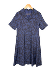 [Korean Brand] Blue Leaf Print Dress